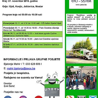 Pozivamo Vas da posjetite E-transformer u Ilijašu, Konjicu, Jablanici i Mostaru