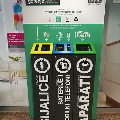 Sigurno odlaganje sitne električne i elektronske opreme u Gorenje maloprodajnim mjestima