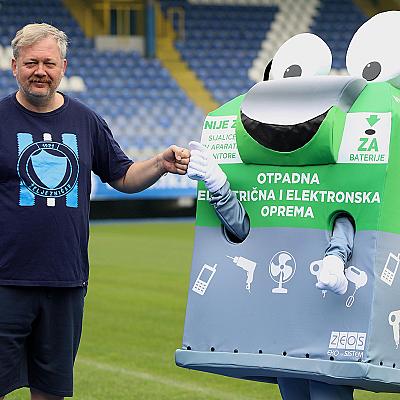 Mister Recko u posjeti treningu FK Željezničar