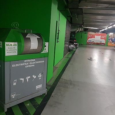 Kontejner za e-otpad u BBI Centru