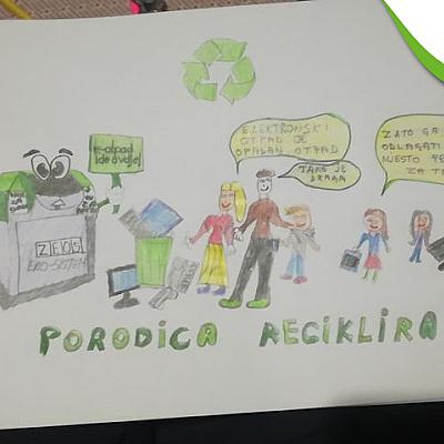 Rezultati EKO takmičenja - crteži učenika o zaštiti okoliša