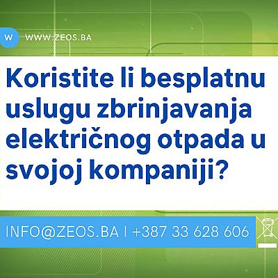Koristite li besplatnu uslugu reciklaže električnog otpada u svojoj kompaniji?