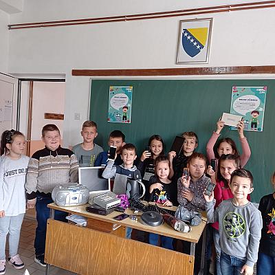 Škole širom Gračanice spriječile zagađenje kroz sakupljenu količinu od 950 kilograma elektro otpada