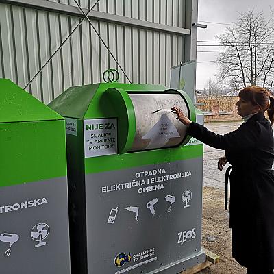 Prvi put u Tuzli i Živinicama kontejneri za elektro otpad