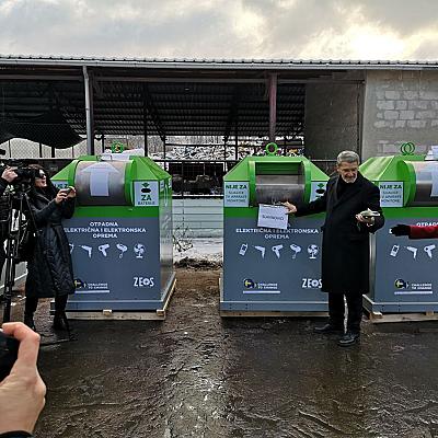 Prvi put u Tuzli i Živinicama kontejneri za elektro otpad