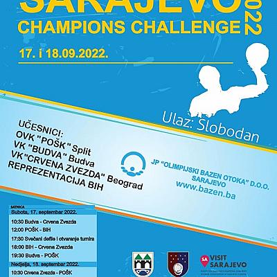 Međunarodni vaterpolo turnir ‘Sarajevo champions challenge’ 17. i 18. septembra