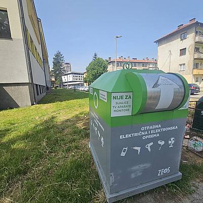 Postavljanje kontejnera za e-otpad na području Grada Goražda