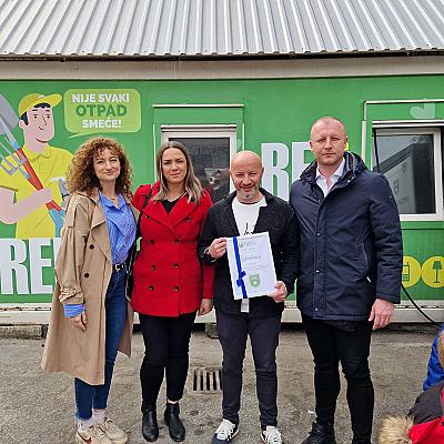 Edukacija djece iz vrtića "Dunje" na reciklažnom dvorištu Paromlinska 64