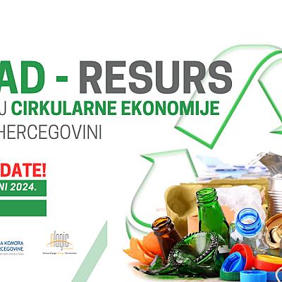 Konferencija OTPAD - RESURS za razvoj cirkularne ekonomije u BiH