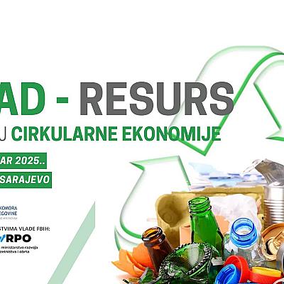 Učešće na konferenciji Otpad - resurs za razvoj cirkularne ekonomije u BiH