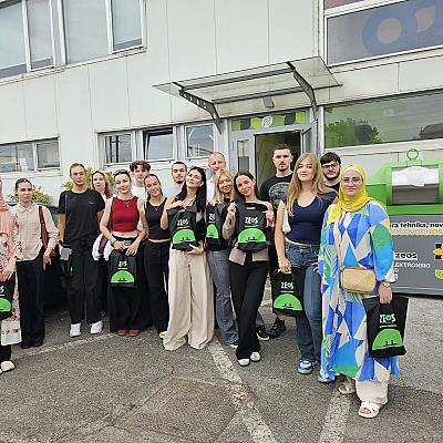 Mladi upoznali sistem reciklaže e-otpada kroz posjetu ZEOS Hubu i ZEOStationu