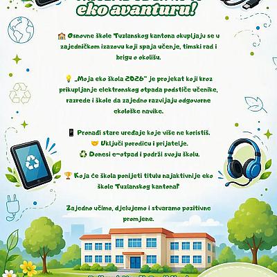 Počinje projekat Moja EKO škola 2026 Tuzlanski kanton