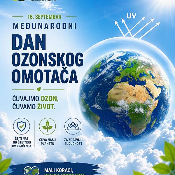 Međunarodni dan zaštite ozonskog omotača: Čuvajmo ozon, čuvajmo život