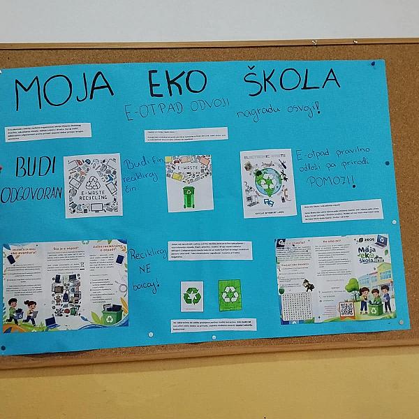 U sklopu projekta "Moja eko škola" JU OŠ “Lukavac Mjesto” poručuje: "E-otpad odvoji, nagradu osvoji!" 🏆📱