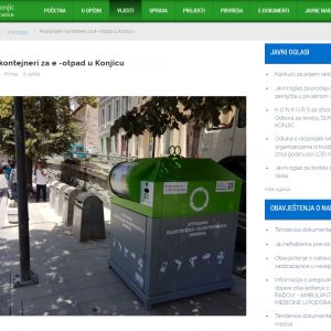 Postavljeni kontejneri za e-otpad u Konjicu