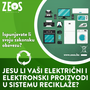 Jesu li vaši električni i elektronski proizvodi u sistemu reciklaže?