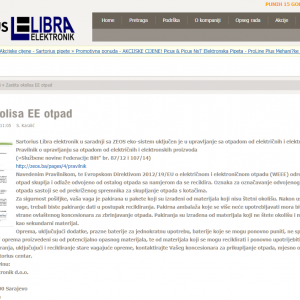 Zaštita okoliša: Sartorius Libra elektronik 