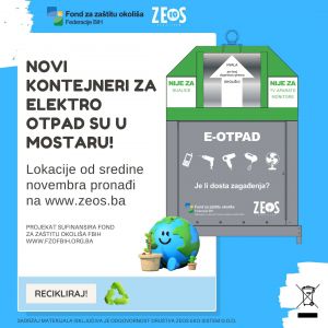 Novi kontejneri za električni i elektronski otpad u Mostaru i Tuzli