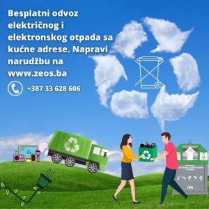 Građani od danas, preko ZEOS-a, mogu besplatno predati e-otpad sa kućne adrese 