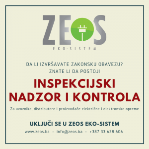 Poziv svim distributerima, uvoznicima i proizvođačima električne i elektronske opreme da se uključe u ZEOS eko-sistem