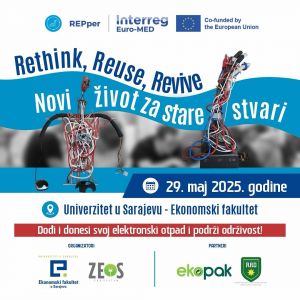 „RETHINK, REUSE, REVIVE – NOVI ŽIVOT ZA STARE STVARI“ - PRIDRUŽITE SE DOGAĐAJU POSVEĆENOM ODRŽIVOSTI!
