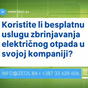 Koristite li besplatnu uslugu reciklaže električnog otpada u svojoj kompaniji?